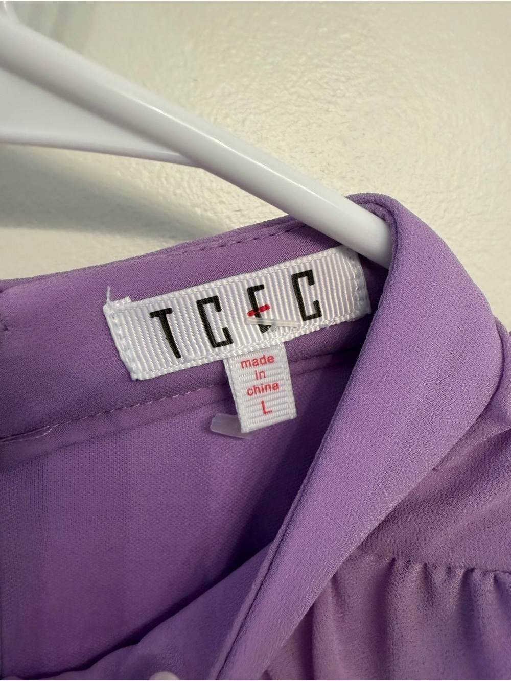 TCEC Lavender Mini Dress Size L - Picture 6 of 8